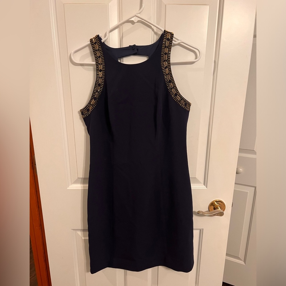 Lilly Pulitzer beaded shift dress.